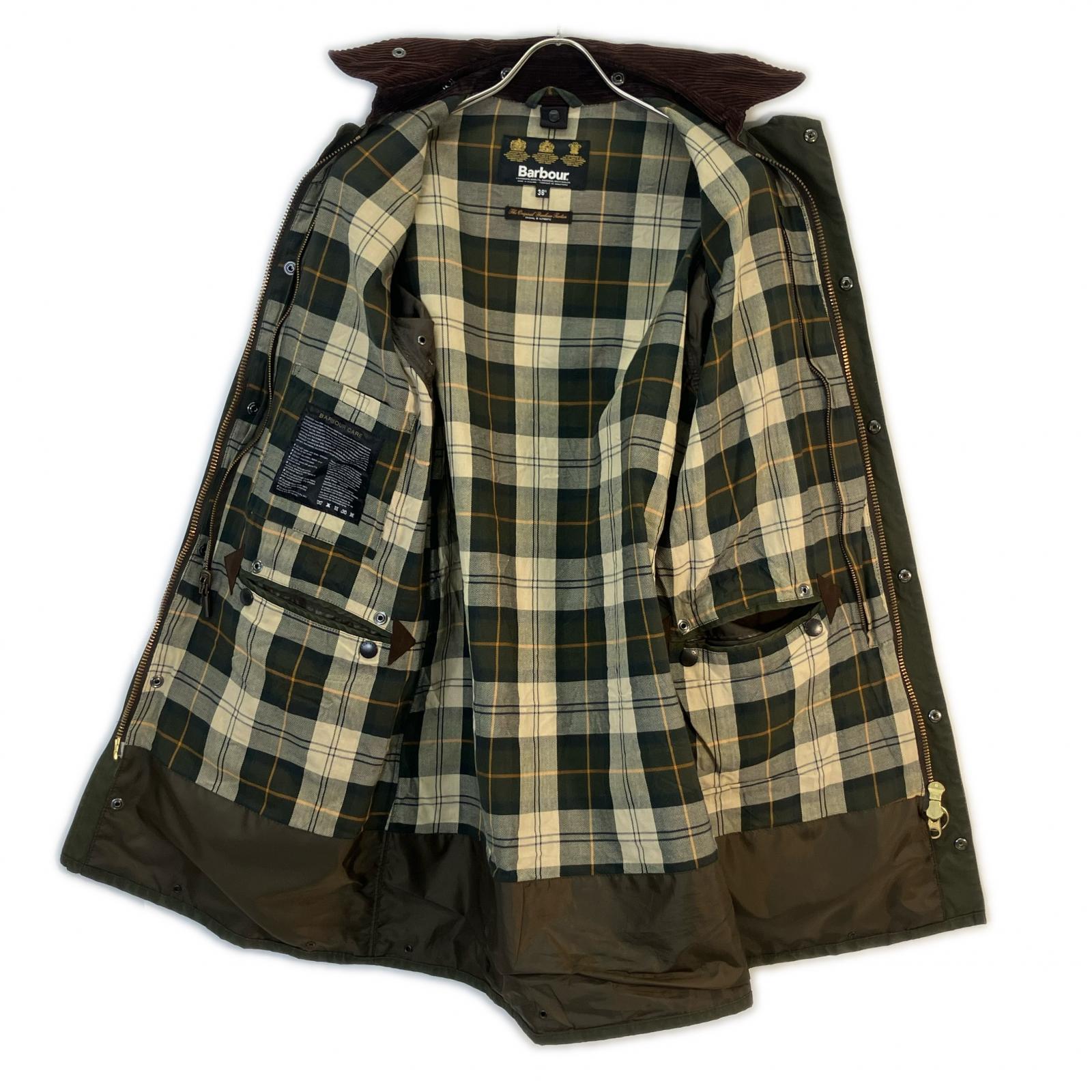 Barbour バブアー グリーン SL BORDER MWX0534SG91 ワックスドコットン コート コート