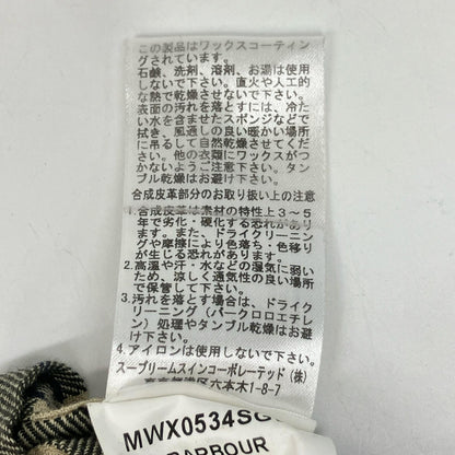 Barbour バブアー グリーン SL BORDER MWX0534SG91 ワックスドコットン コート コート