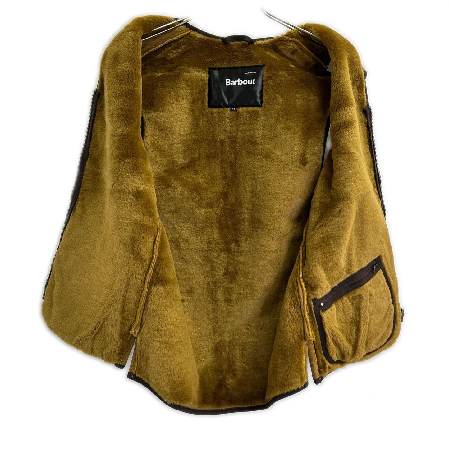 Barbour バブアー ブラウン MLI0035BR31 スリムフィット ファーライナー ベスト