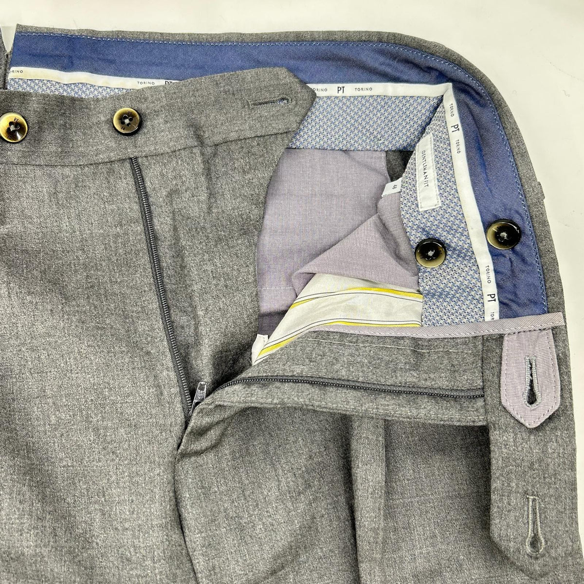 PT TORINO ピーティートリノ グレー COGFGDZPBCL1CD GENTLEMAN FIT スラックス ボトムス
