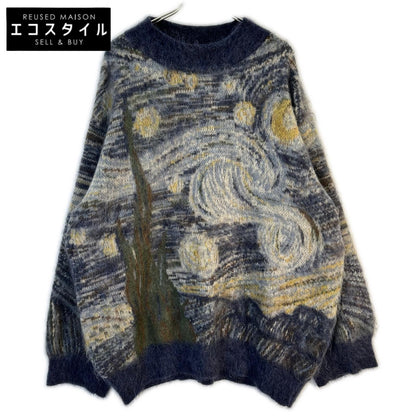 Kota Gushiken コウタグシケン 【美品】AW22 its ok isnt it? 星月夜 総柄 モヘア混 ニットセーター トップス