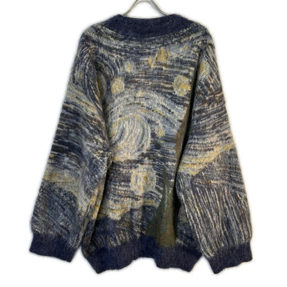 Kota Gushiken コウタグシケン 【美品】AW22 its ok isnt it? 星月夜 総柄 モヘア混 ニットセーター トップス