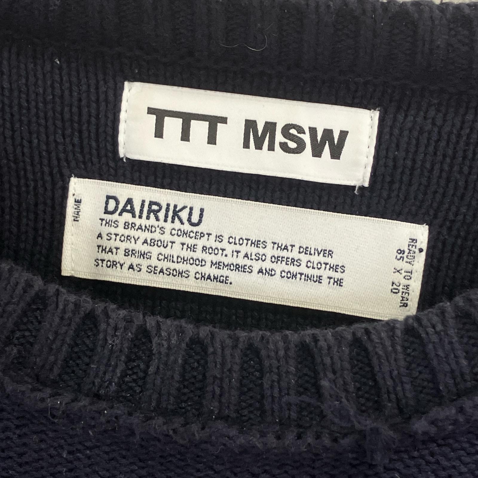 DAIRIKU x TTT MSW TTTDA-2023SS-KT02 American Dream 内翻外穿针织衫 上衣