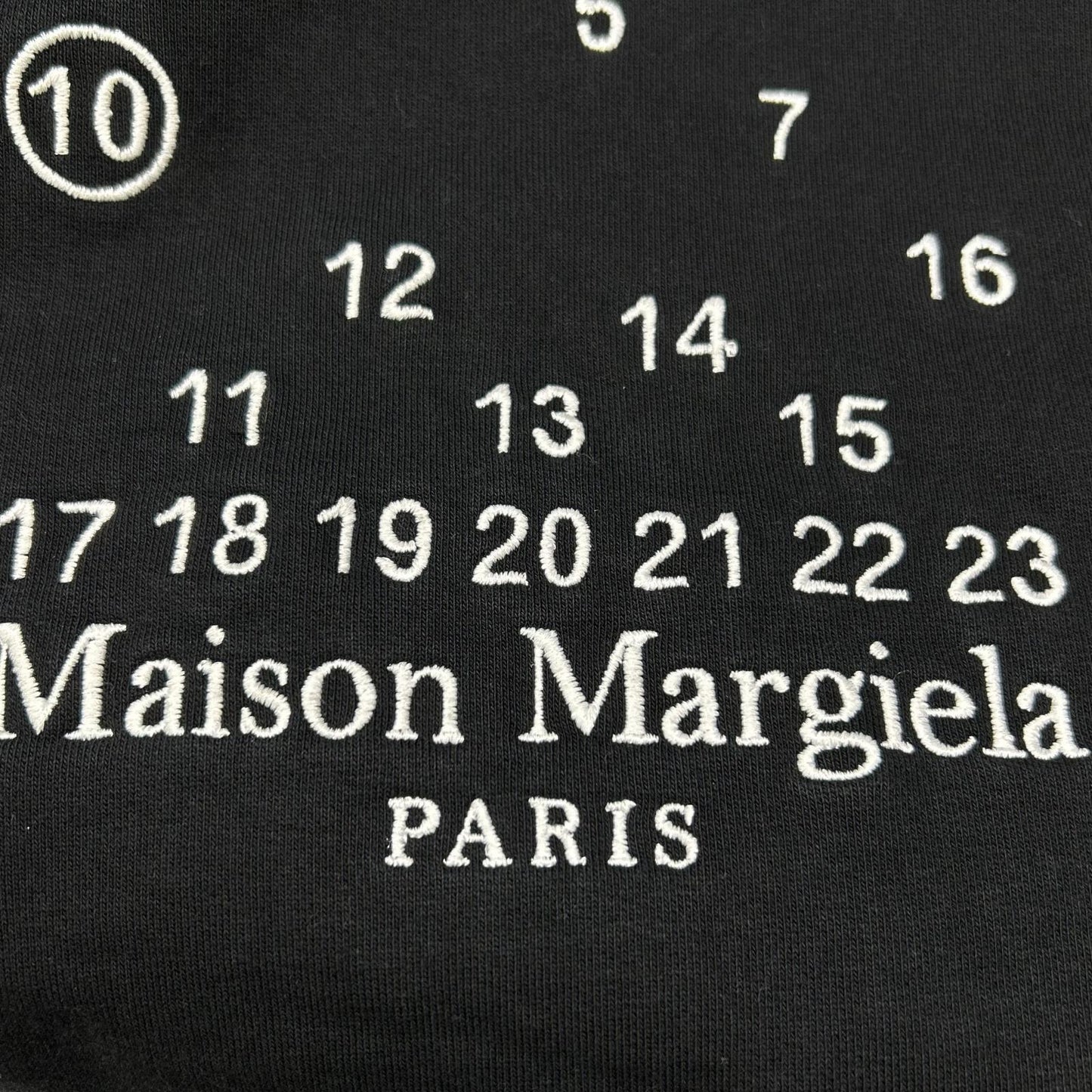 Maison margiela メゾンマルジェラ ブラック S50GU0202 23年AW カレンダーロゴ スウェットフーディ トップス
