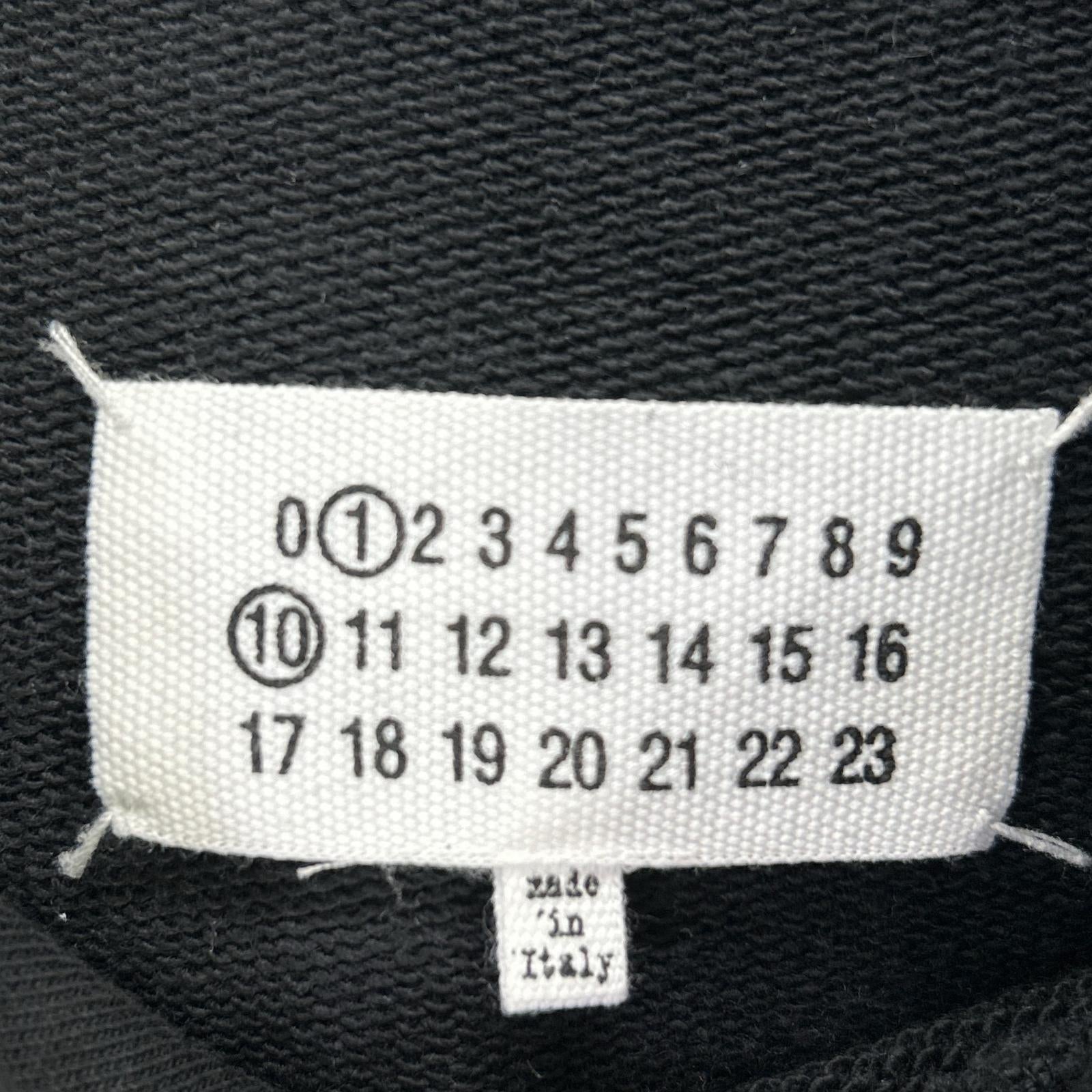 Maison margiela メゾンマルジェラ ブラック S50GU0202 23年AW カレンダーロゴ スウェットフーディ トップス