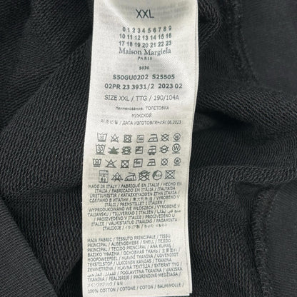 Maison margiela メゾンマルジェラ ブラック S50GU0202 23年AW カレンダーロゴ スウェットフーディ トップス