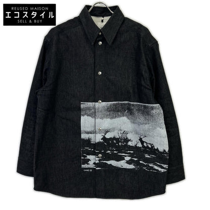 OAMC オーエーエムシー ブラック/ホワイト 23A28OAY14 グラフィックシャツ トップス