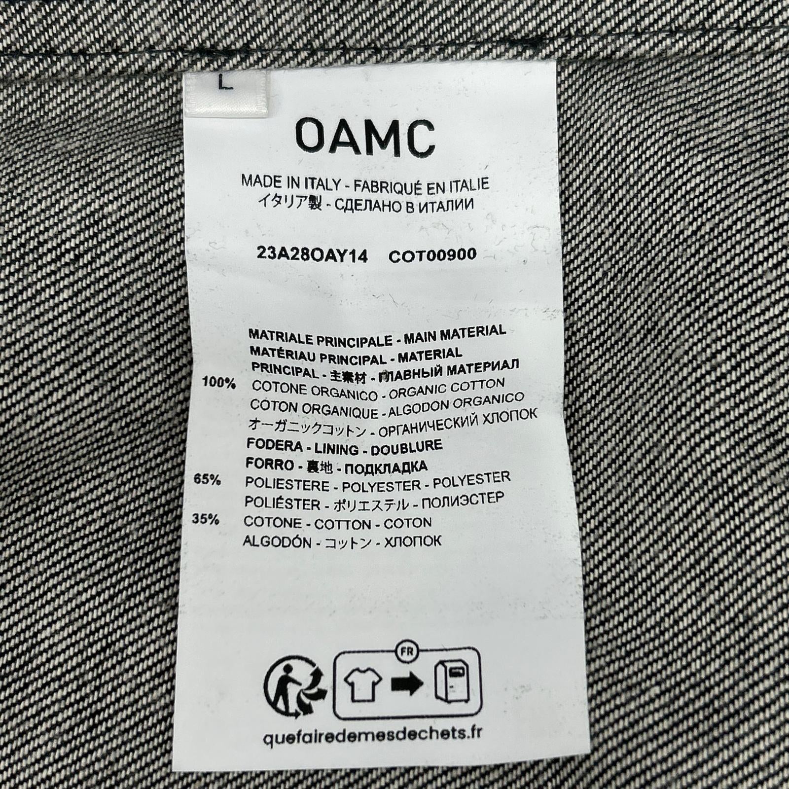 OAMC オーエーエムシー ブラック/ホワイト 23A28OAY14 グラフィックシャツ トップス
