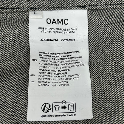 OAMC オーエーエムシー ブラック/ホワイト 23A28OAY14 グラフィックシャツ トップス