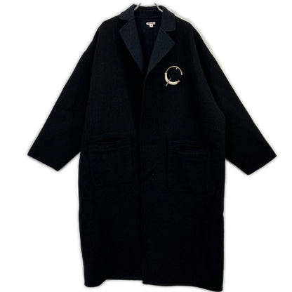 MASU M.A.S.U 炭灰色羊毛 over robe coat 20AW 大衣