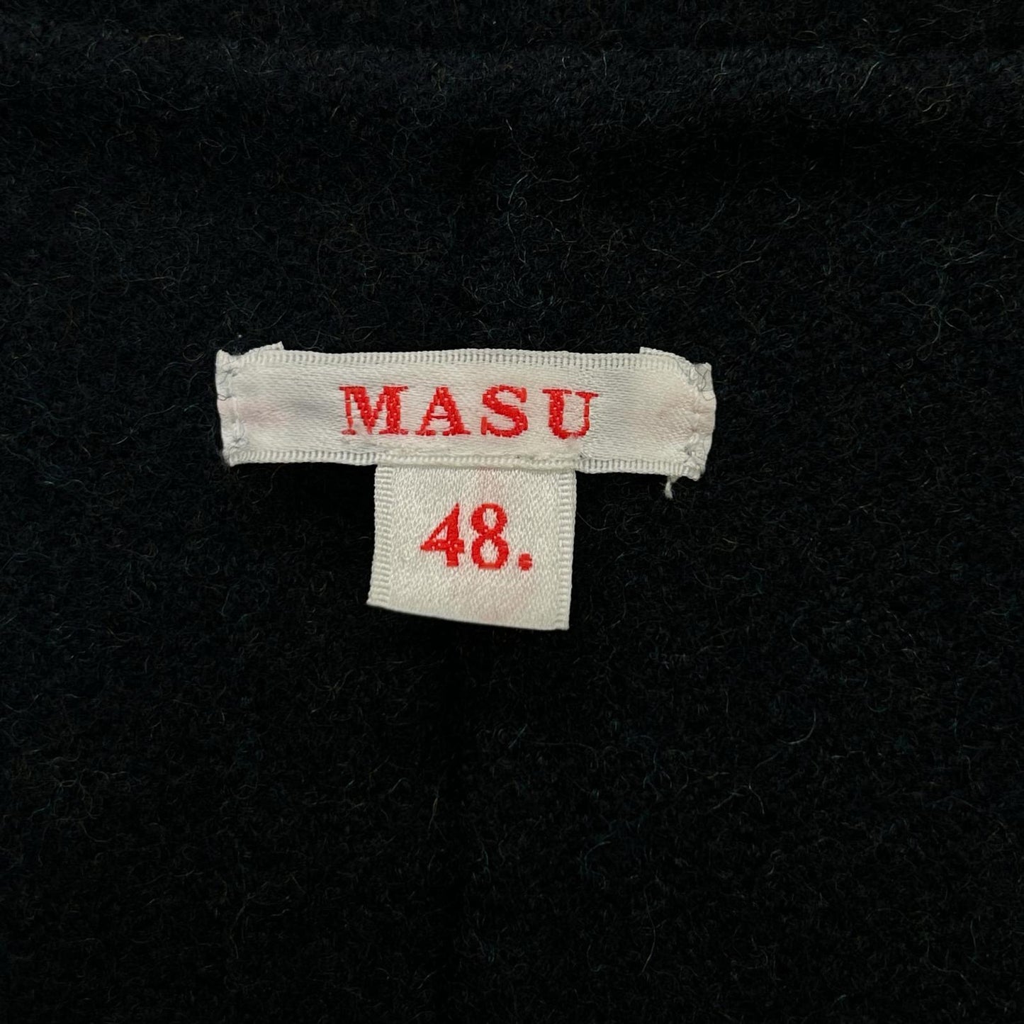 MASU M.A.S.U 炭灰色羊毛 over robe coat 20AW 大衣