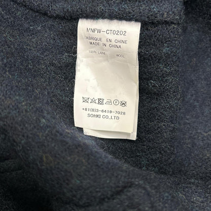 MASU M.A.S.U 炭灰色羊毛 over robe coat 20AW 大衣