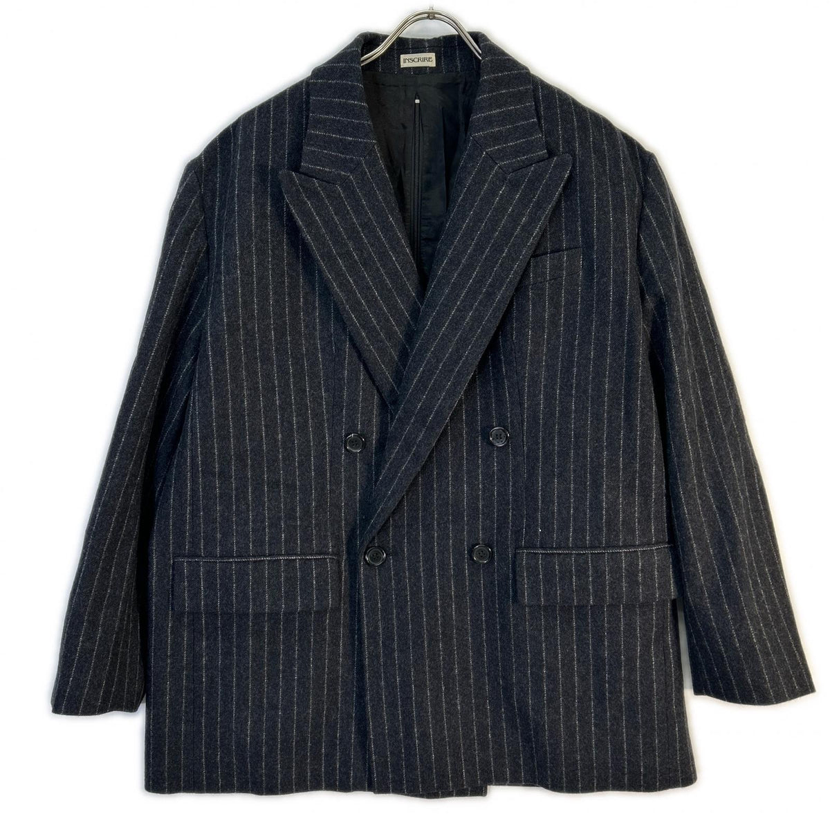 INSCRIRE x H Beauty&youth [Excellent Condition / Domestic / 25AW] 125AW-JK51H STRIPE WIDE Striped Double Jacket