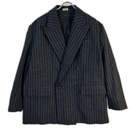 INSCRIRE x HBeauty&youth【美品/国内正品/25AW】125AW-JK51H STRIPE WIDE 条纹双排扣夹克