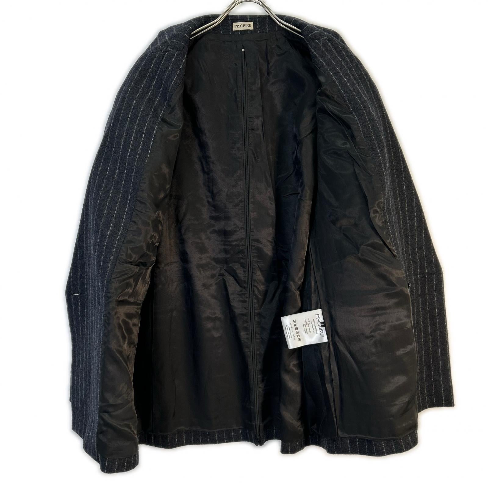 INSCRIRE x HBeauty&youth【美品/国内正品/25AW】125AW-JK51H STRIPE WIDE 条纹双排扣夹克