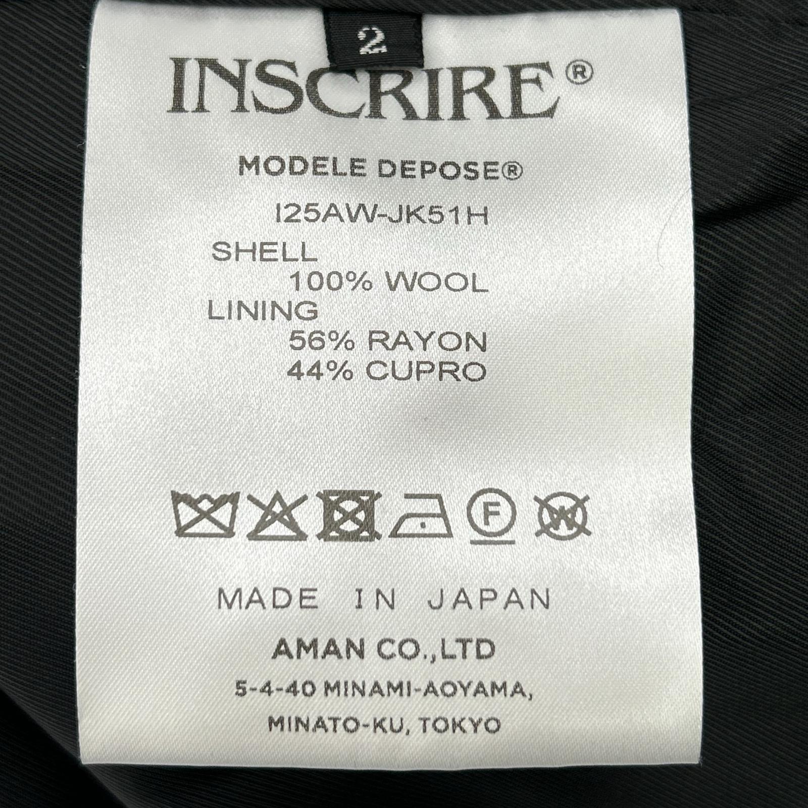 INSCRIRE x HBeauty&youth【美品/国内正品/25AW】125AW-JK51H STRIPE WIDE 条纹双排扣夹克