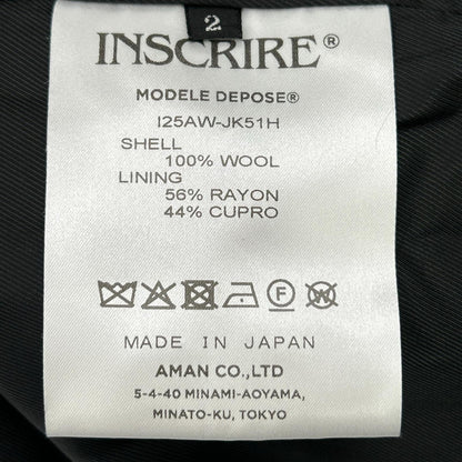 INSCRIRE x HBeauty&youth【美品/国内正品/25AW】125AW-JK51H STRIPE WIDE 条纹双排扣夹克