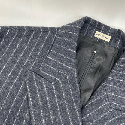 INSCRIRE x HBeauty&youth【美品/国内正品/25AW】125AW-JK51H STRIPE WIDE 条纹双排扣夹克