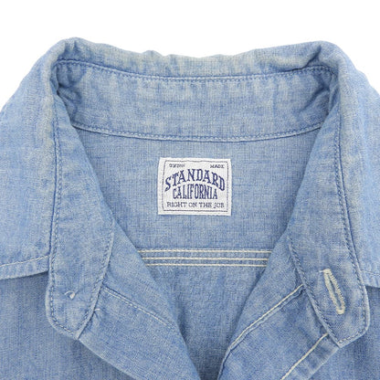 STANDARD CALIFORNIA スタンダードカリフォルニア コットン100% ロングスリーブシャツ トップス メンズ SMALL トップス