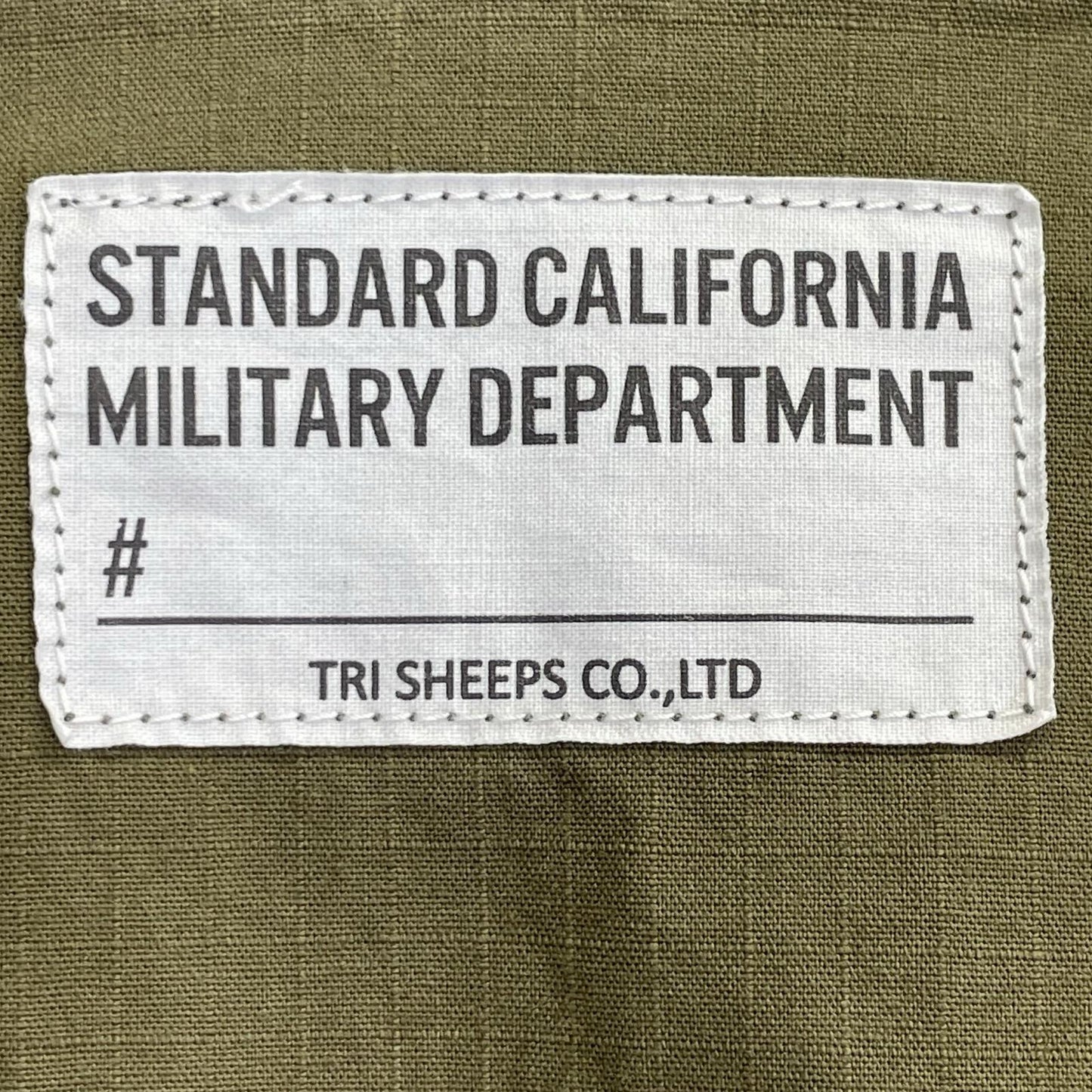 STANDARD CALIFORNIA Khaki Ripstop Army Military Shirt Top