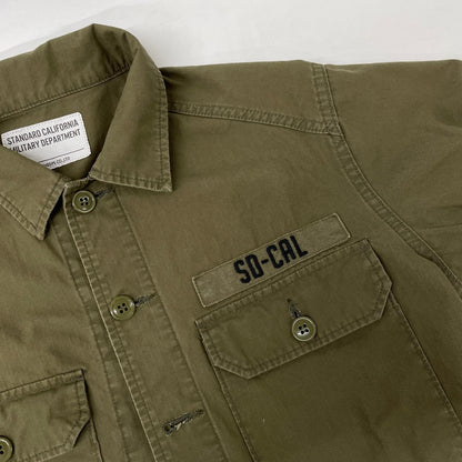 STANDARD CALIFORNIA Khaki Ripstop Army Military Shirt Top