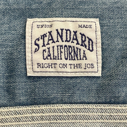 STANDARD CALIFORNIA スタンダードカリフォルニア ブルー デニム ワークシャツ トップス