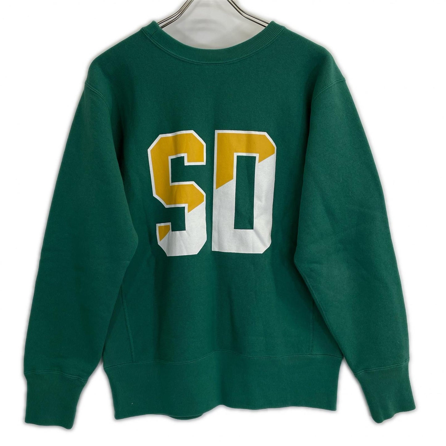 STANDARD CALIFORNIA スタンダードカリフォルニア チャンピオン別注 グリーン リバースウィーブ クルーネックスウェット トップス