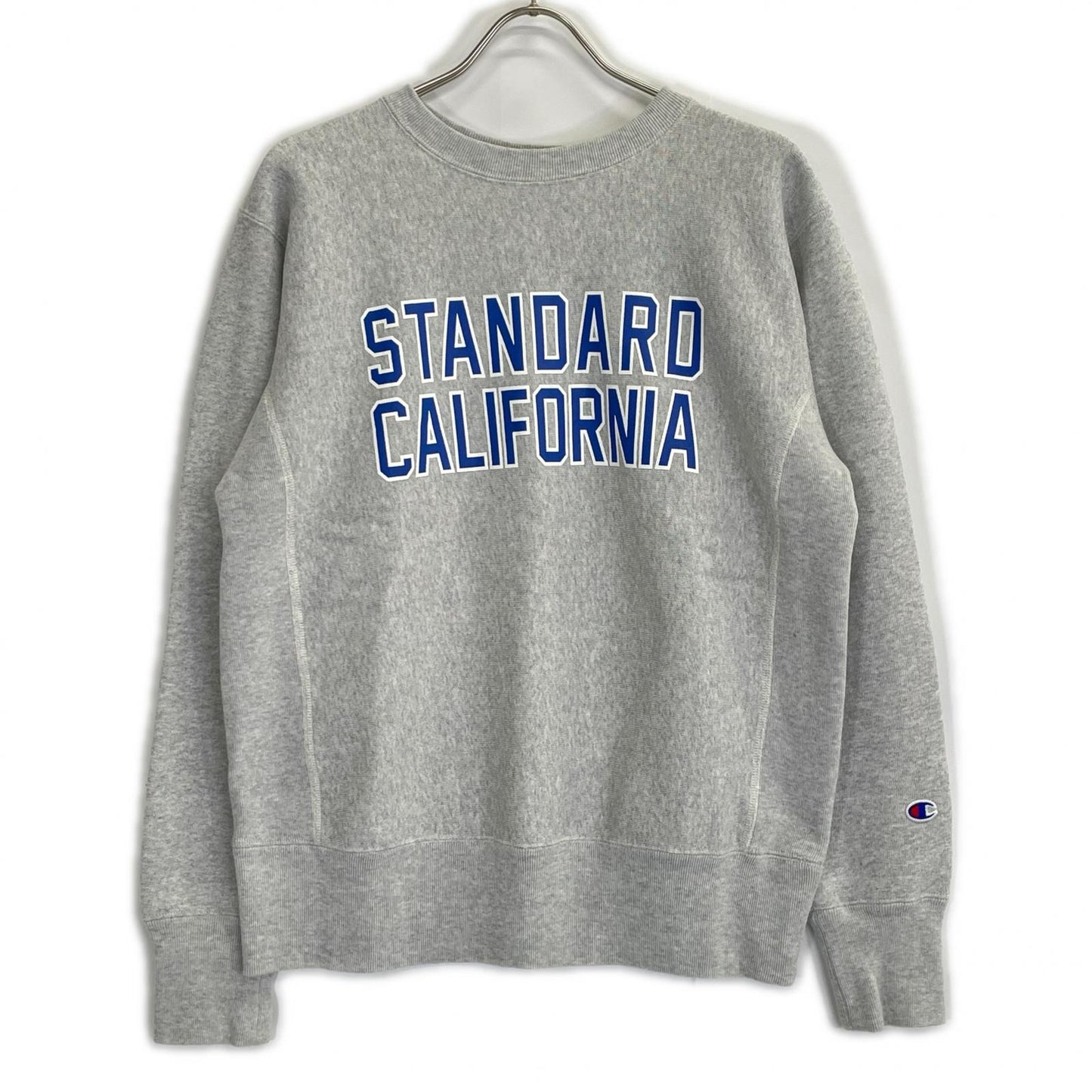 STANDARD CALIFORNIA 标准加州 Champion 联名款 灰色 Reverse Weave 圆领卫衣 上衣