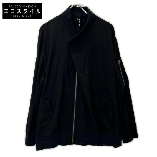 Ground Y Black GS-J03-200 FRONT TUCK MA-1 Jacket