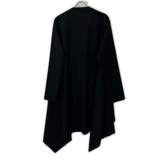 Ground Y Black GA-D06-100 Gabardine Long Drape Jacket