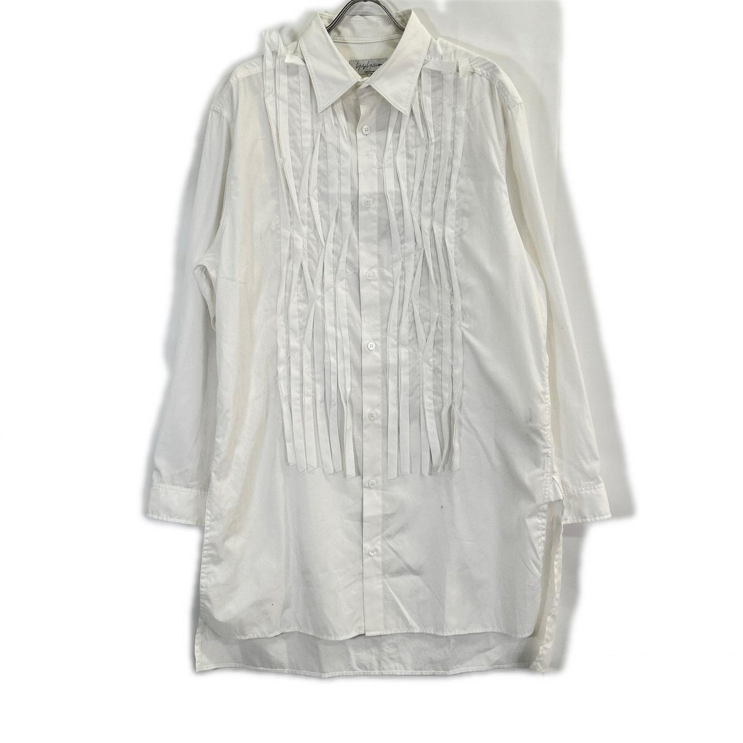 Yohji Yamamoto POUR HOMME 24AW HO-B68-514 Circular Rib Fabric Blouse Long Sleeve Shirt Tops