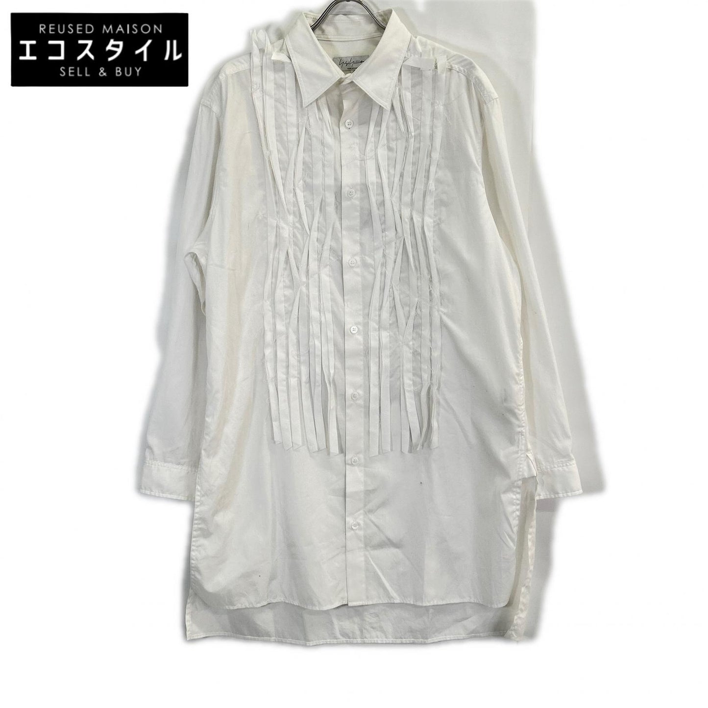 Yohji Yamamoto POUR HOMME 24AW HO-B68-514 Circular Rib Fabric Blouse Long Sleeve Shirt Tops