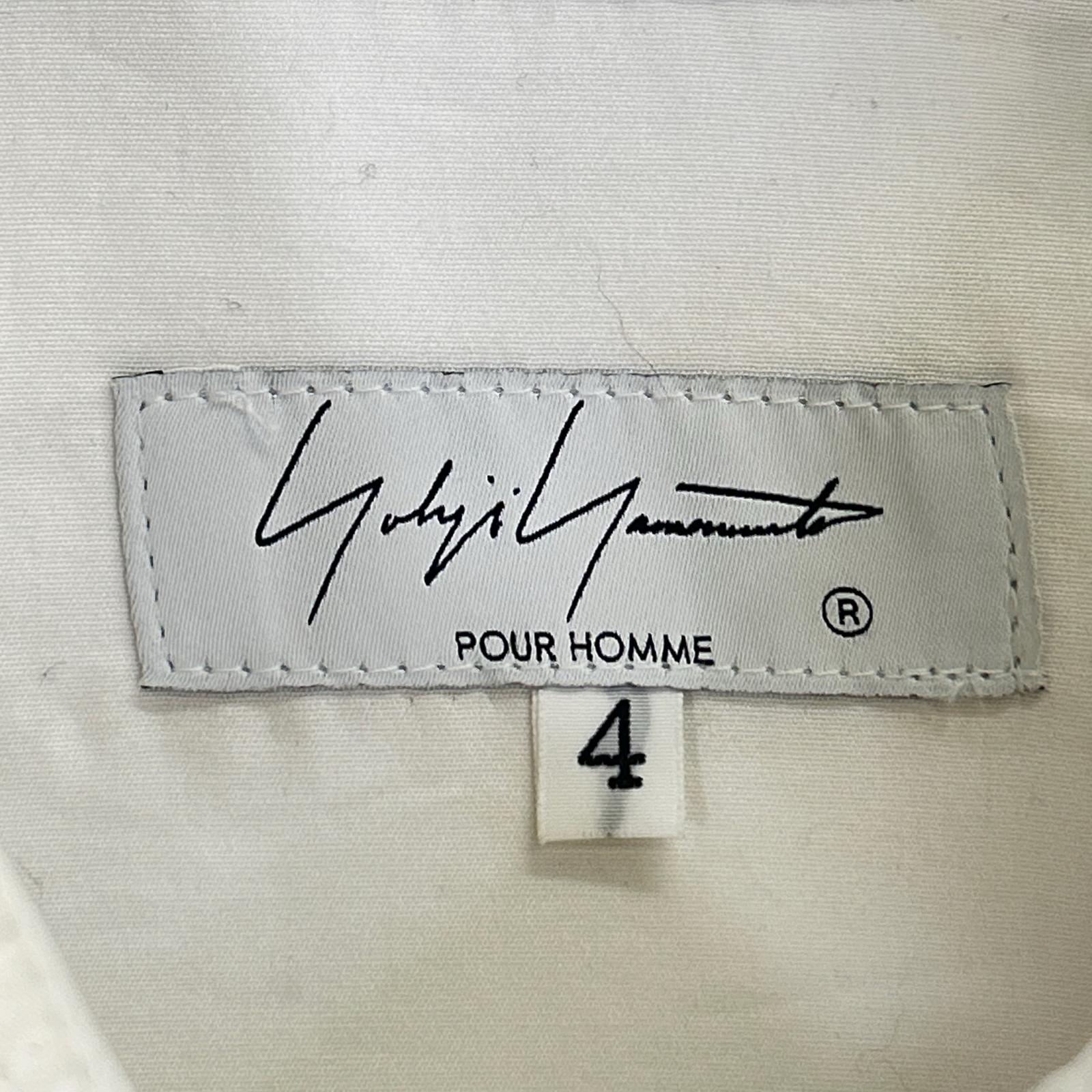 Yohji Yamamoto POUR HOMME 24AW HO-B68-514 Circular Rib Fabric Blouse Long Sleeve Shirt Tops
