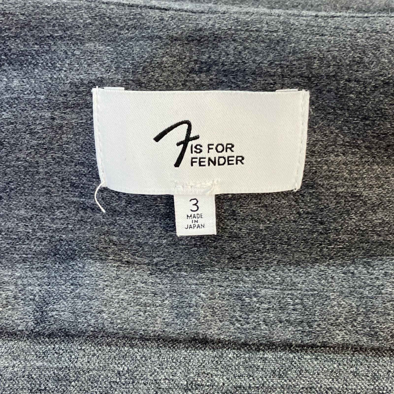 F IS FOR FENDER FENDER是FENDER 灰色 羊毛98% TelecasterR 拉链衬衫 上衣