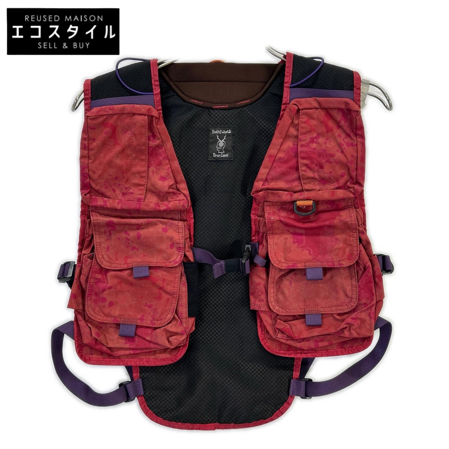 South2 West8 サウスツーウエストエイト ｘBrain Dead ブレインテッド【美品】FISHING VEST PACK フィッシング ベスト パック ベスト