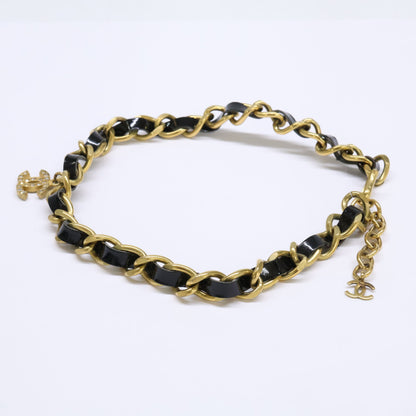 CHANEL シャネル ゴールド/ブラック パテントテープ 95P チョーカー チョーカー