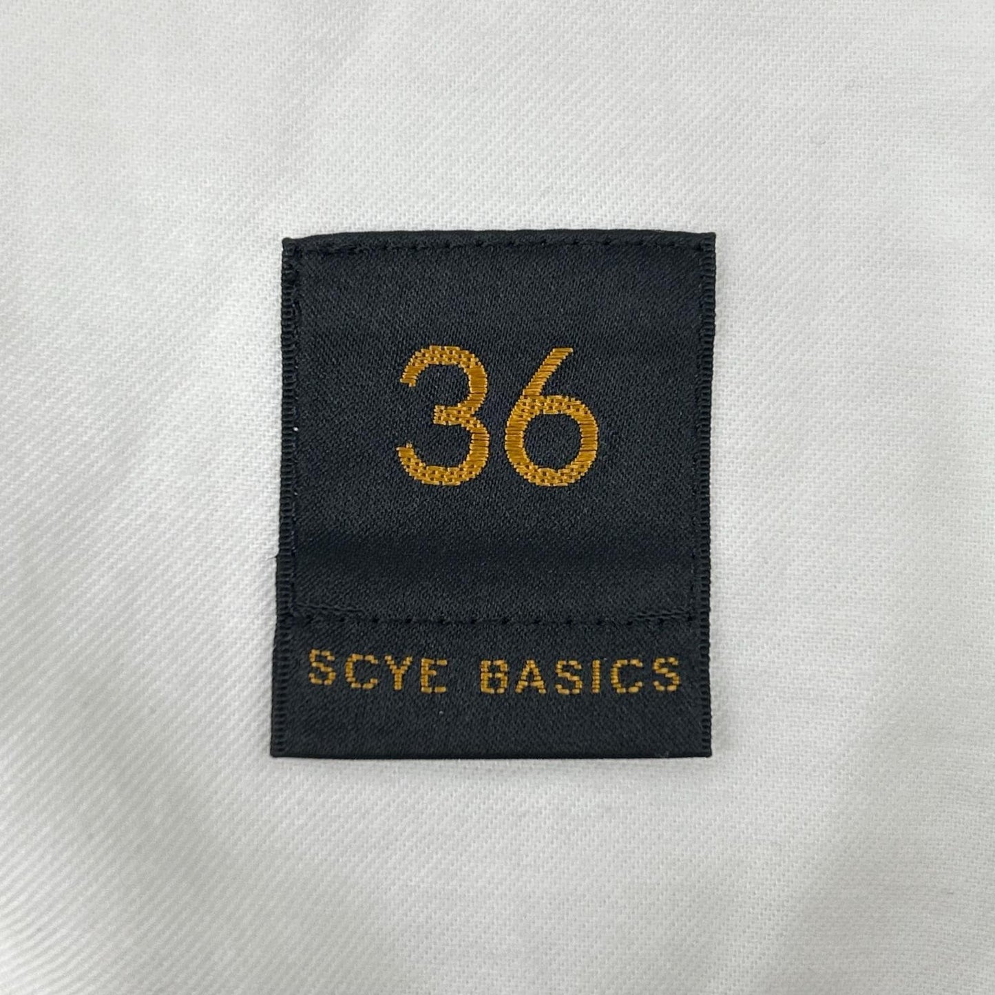 SCYE BASIC サイベーシックス グレー 5222-81535 モヘア バラシア織 ワイドレッグショーツ ボトムス