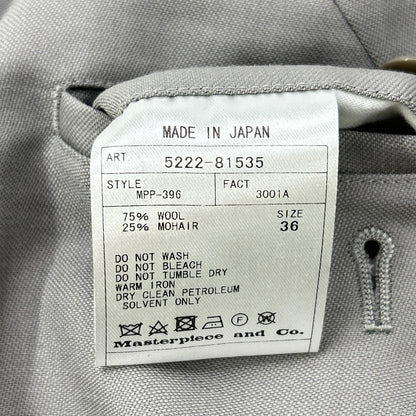 SCYE BASICS Scye Basics Gray 5222-81535 mohair balassia-weave wide-leg shorts Bottoms