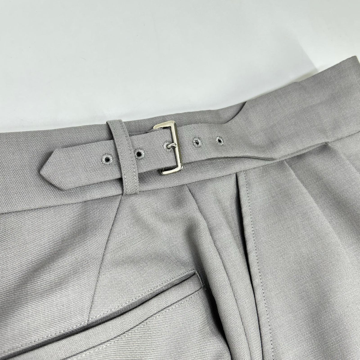 SCYE BASICS Scye Basics Gray 5222-81535 mohair balassia-weave wide-leg shorts Bottoms