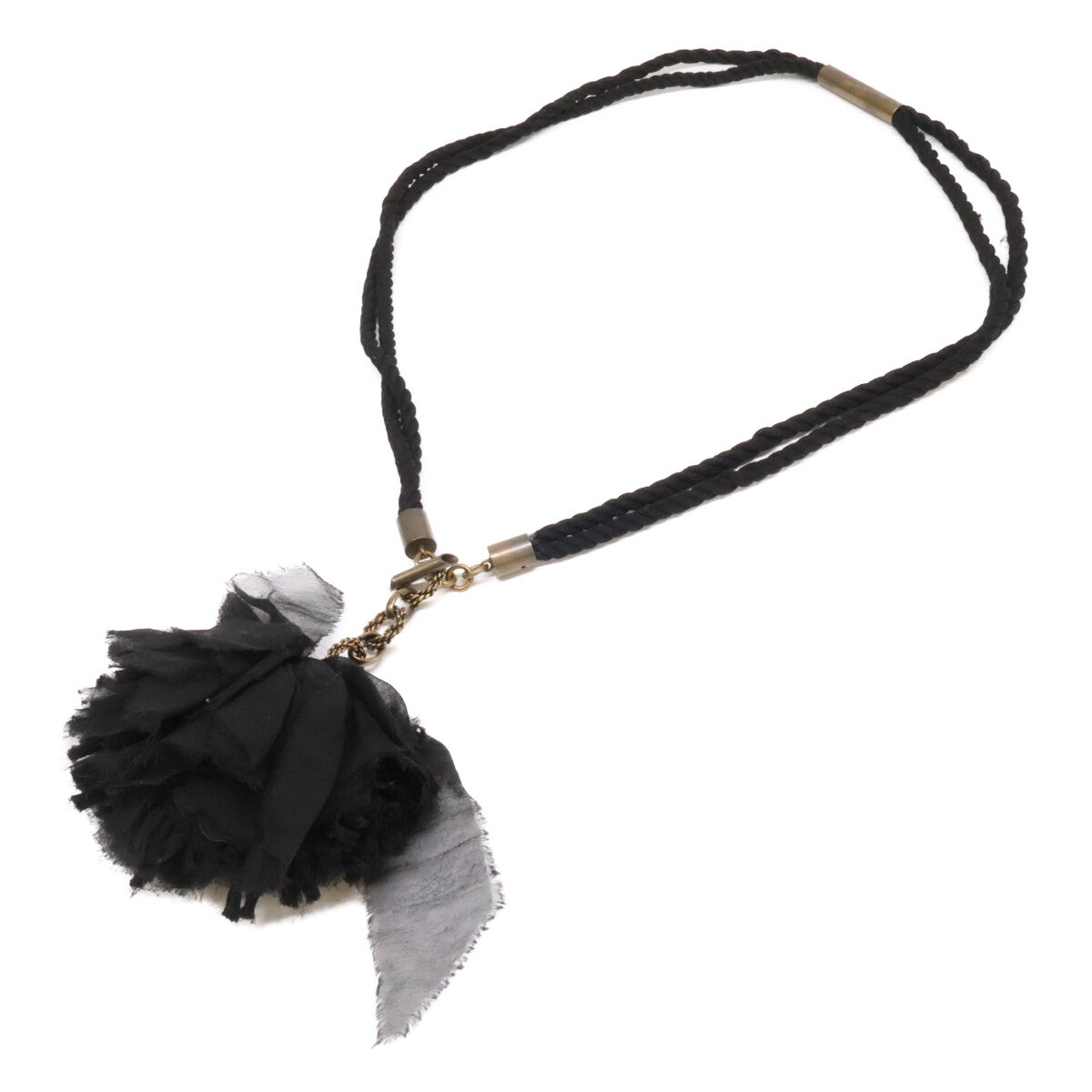 LANVIN ランバン 【美品】AW2A2HROUP4A 2 STRAND BELT ポンポン付 ロープ ベルト