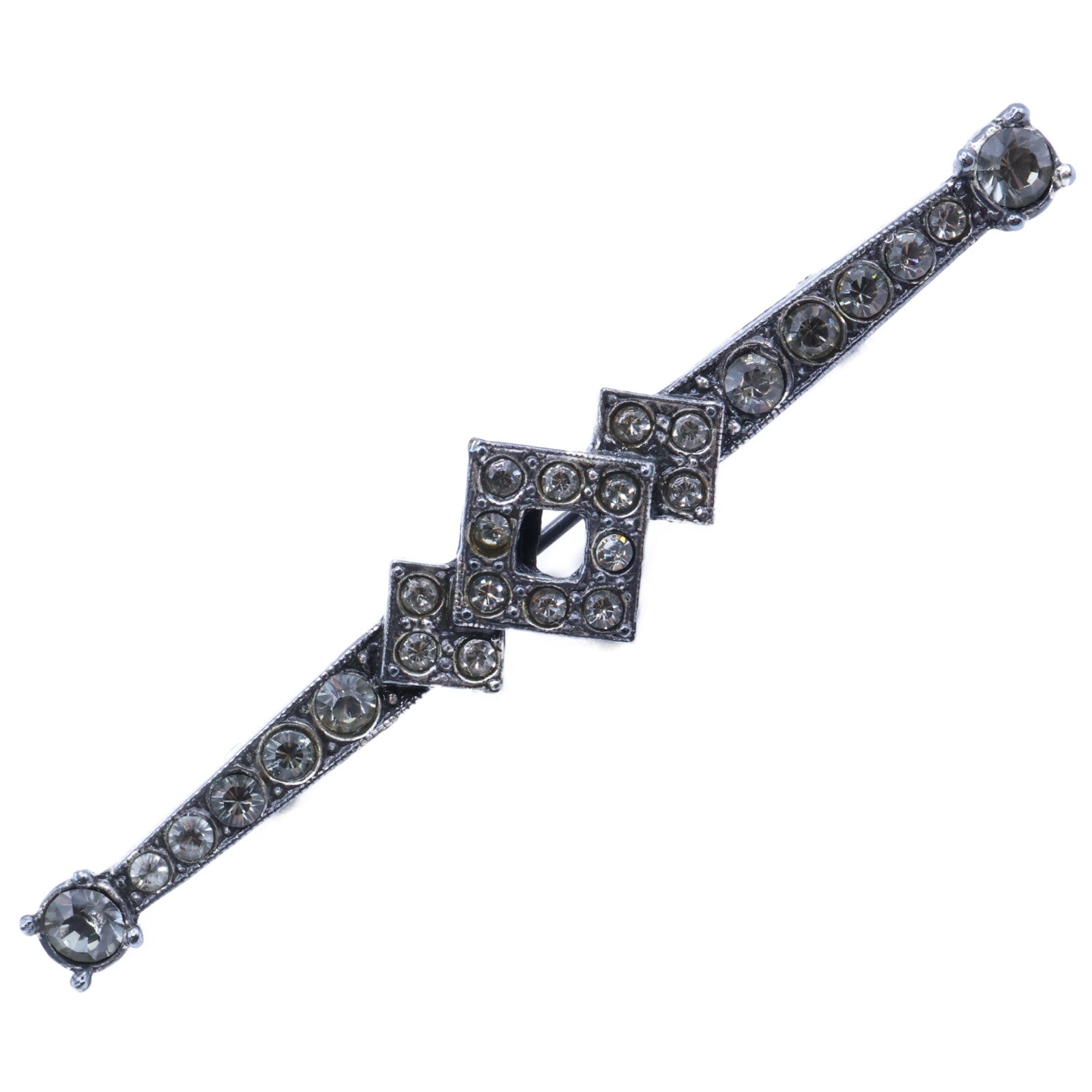 【美品】AW352HAST0B ラインストーン ブローチ レディース