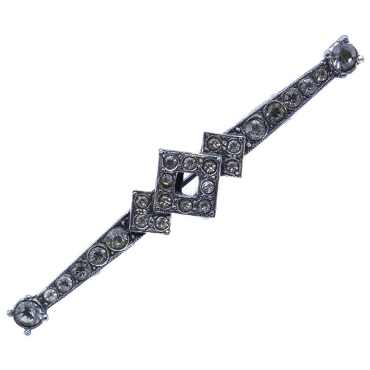 【美品】AW352HAST0B ラインストーン ブローチ レディース