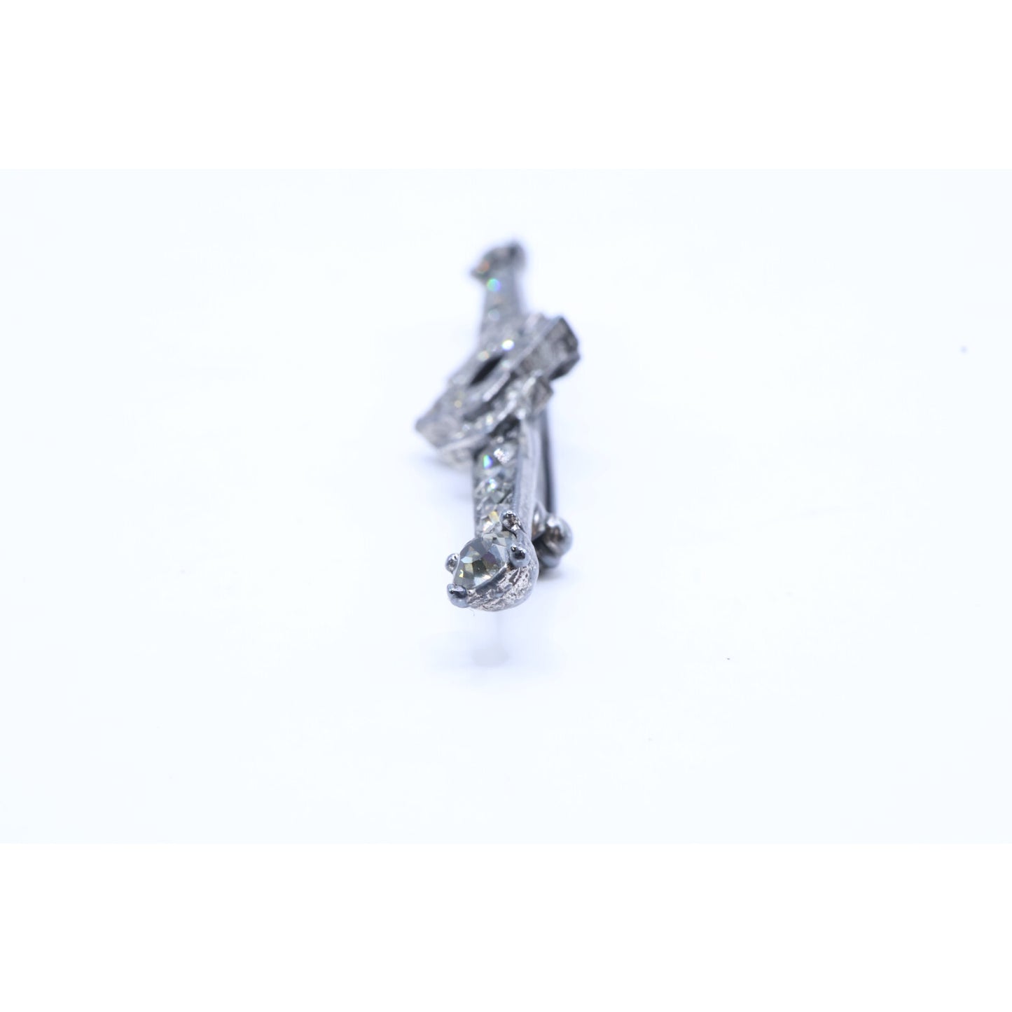 【美品】AW352HAST0B ラインストーン ブローチ レディース