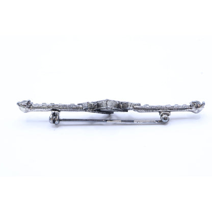 【美品】AW352HAST0B ラインストーン ブローチ レディース