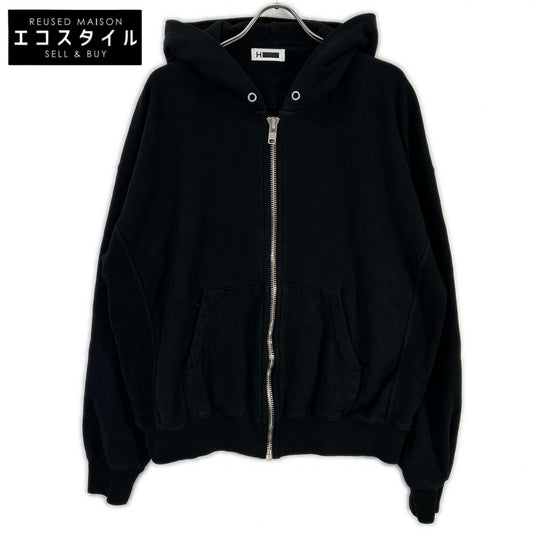 H BEAUTY＆YOUTH エイチビューティー＆ユース ブラック 1227-2-000003 クルーザー スウェット ジップ フーディ トップス