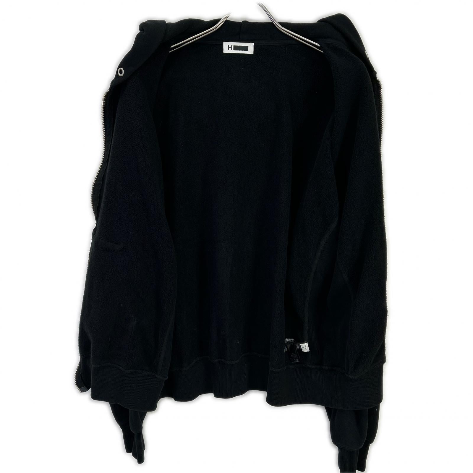H BEAUTY＆YOUTH エイチビューティー＆ユース ブラック 1227-2-000003 クルーザー スウェット ジップ フーディ トップス