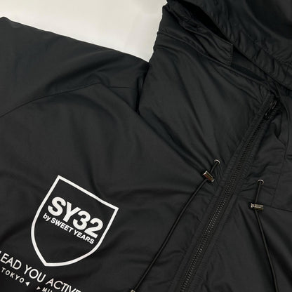 SY32 by SWEET YEARS Black 13483 SHIELD LOGO INSULATION JK Jacket