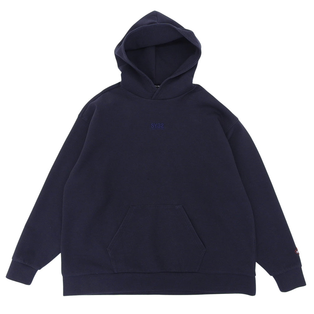 SY32 by SWEET YEARS エスワイサーティトゥーバイスウィートイヤーズ EMBROIDERY LOGO WIDE SILHOUETTE HOODIE トップス メンズ 紺 L 15527 トップス