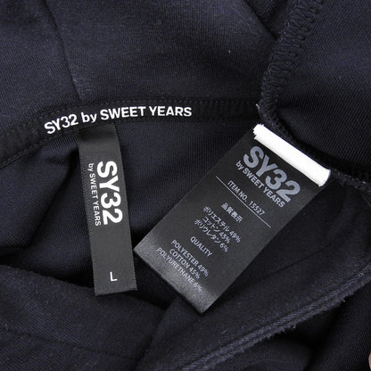 SY32 by SWEET YEARS エスワイサーティトゥーバイスウィートイヤーズ EMBROIDERY LOGO WIDE SILHOUETTE HOODIE トップス メンズ 紺 L 15527 トップス