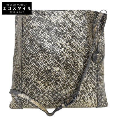 BOTTEGA VENETA ボッテガヴェネタ イントレッチオ ミラージュ ショルダーバッグ レディース ブラック×ゴールド B00958802D ショルダーバッグ